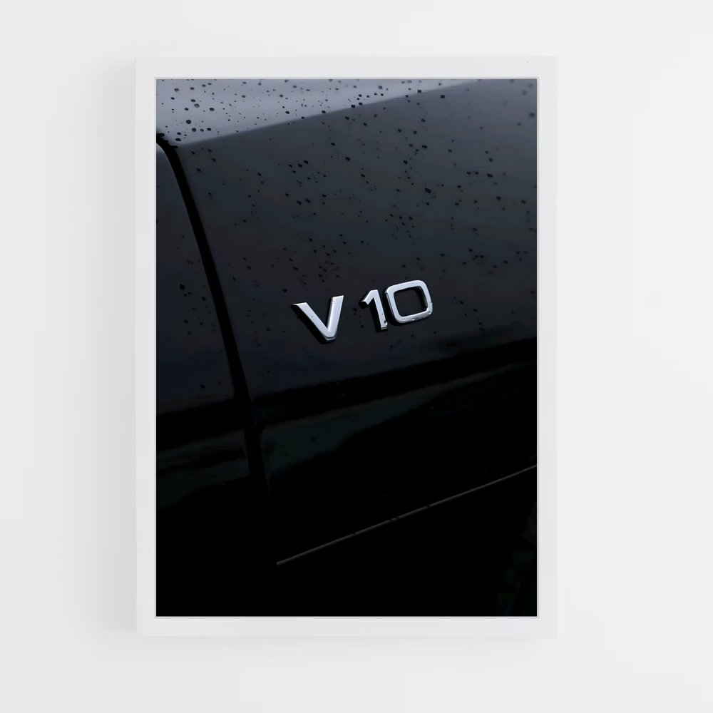 Poster V-Cross Noir – affiche Audi (vue 3)